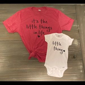 Handmade- Mommy and Me Matching Shirts